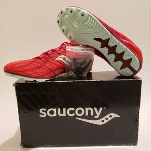 MSRP$65 SAUCONY RACING VENDETTA Red Running Shoes